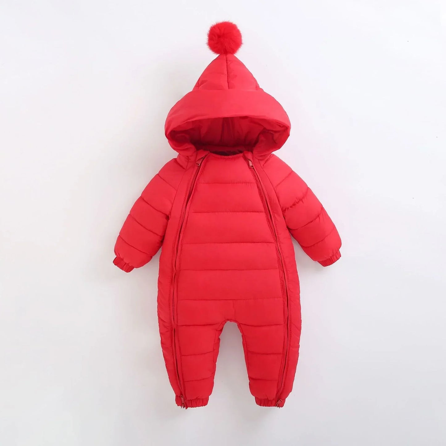 WinterWander™ Baby Heavyweight Romper | Padded Cotton Outdoor Jumpsuit - bebeika