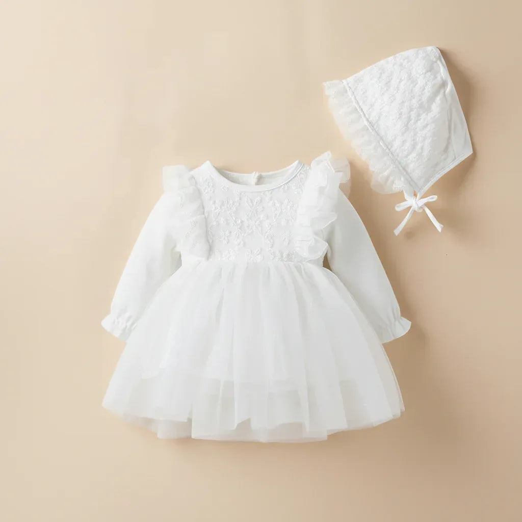 VelvetLuxe™ Winter Baby Dress | Warm Plush-Lined Princess Skirt - bebeika