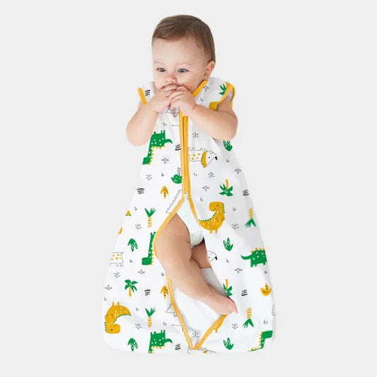 DreamCloud™ Pure Cotton Baby Sleep Sack | Integrated Anti-Kick Vest - bebeika