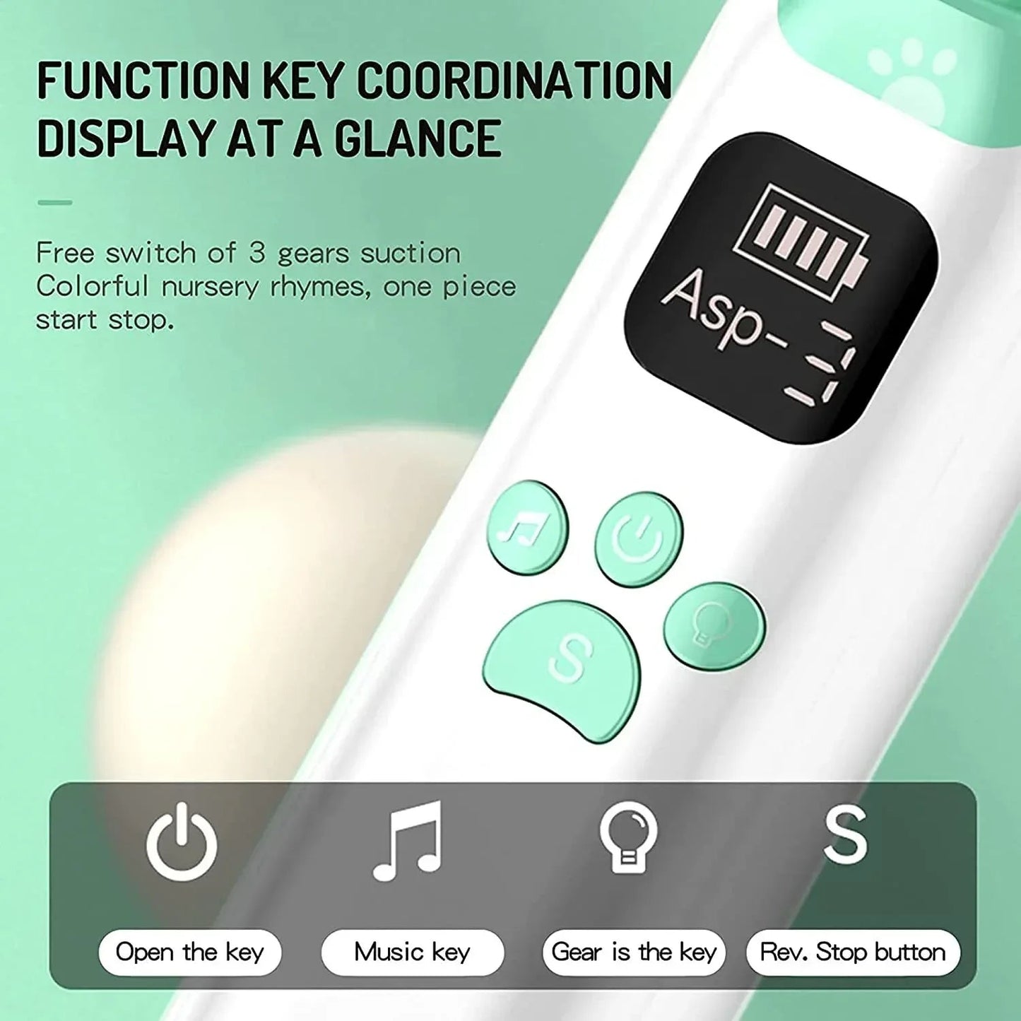 ClearRelief Electric Baby Nasal Aspirator | Hygienic Nose Sucker
