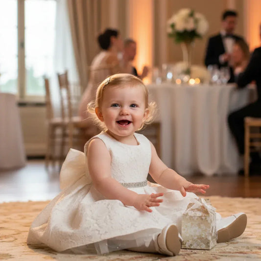 PetalCloud™ Baby Princess Dress | Luxury 1st Birthday Tulle Gown - bebeika