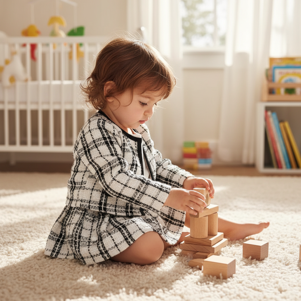 Park Avenue™ 2-Piece Set | Plaid Formal Coat & Tutu Party Dress