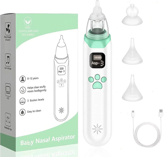 ClearRelief Electric Baby Nasal Aspirator | Hygienic Nose Sucker