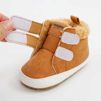 ArcticSteps™ High-Top Winter Sneaker | Warm Fleece First Walkers - bebeika