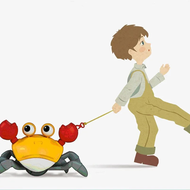 Side-Step Scout™ Wind-Up Crab | 2-in-1 Land & Water Bath Toy - bebeika