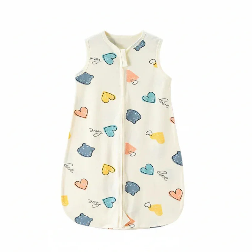 DreamCloud™ Pure Cotton Baby Sleep Sack | Integrated Anti-Kick Vest - bebeika