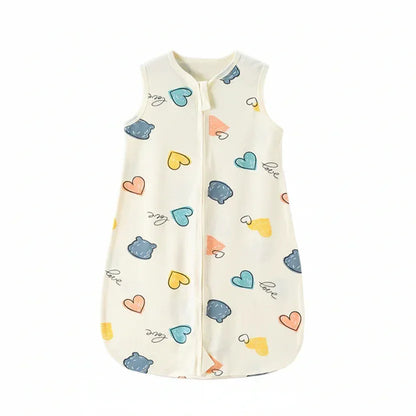 DreamCloud™ Pure Cotton Baby Sleep Sack | Integrated Anti-Kick Vest - bebeika