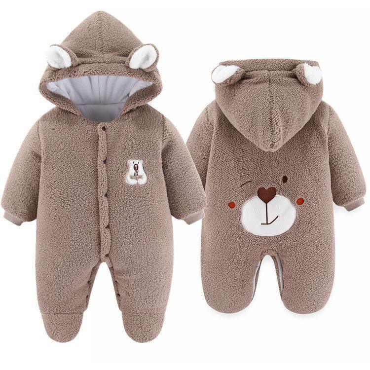 VelvetVault™ Baby Winter Coverall | Thickened Thermal "Holding" Suit - bebeika