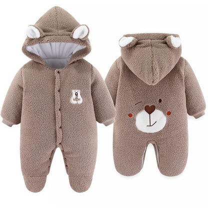 VelvetVault™ Baby Winter Coverall | Thickened Thermal "Holding" Suit - bebeika