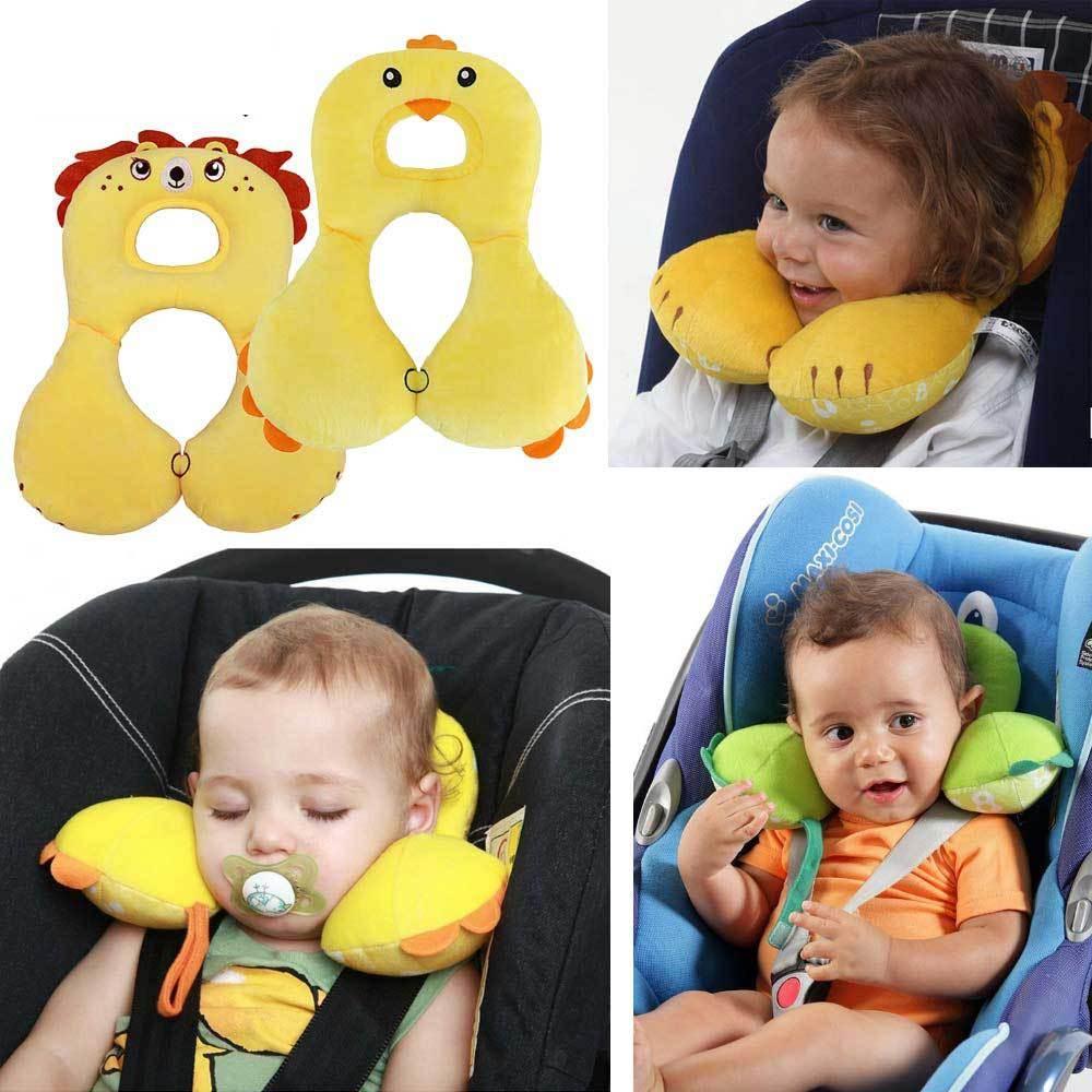 TravelBuddy™ Cartoon Toddler Neck Pillow | Animal Travel Headrest - bebeika