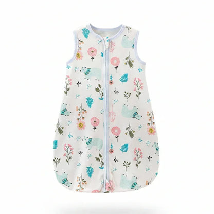 DreamCloud™ Pure Cotton Baby Sleep Sack | Integrated Anti-Kick Vest - bebeika