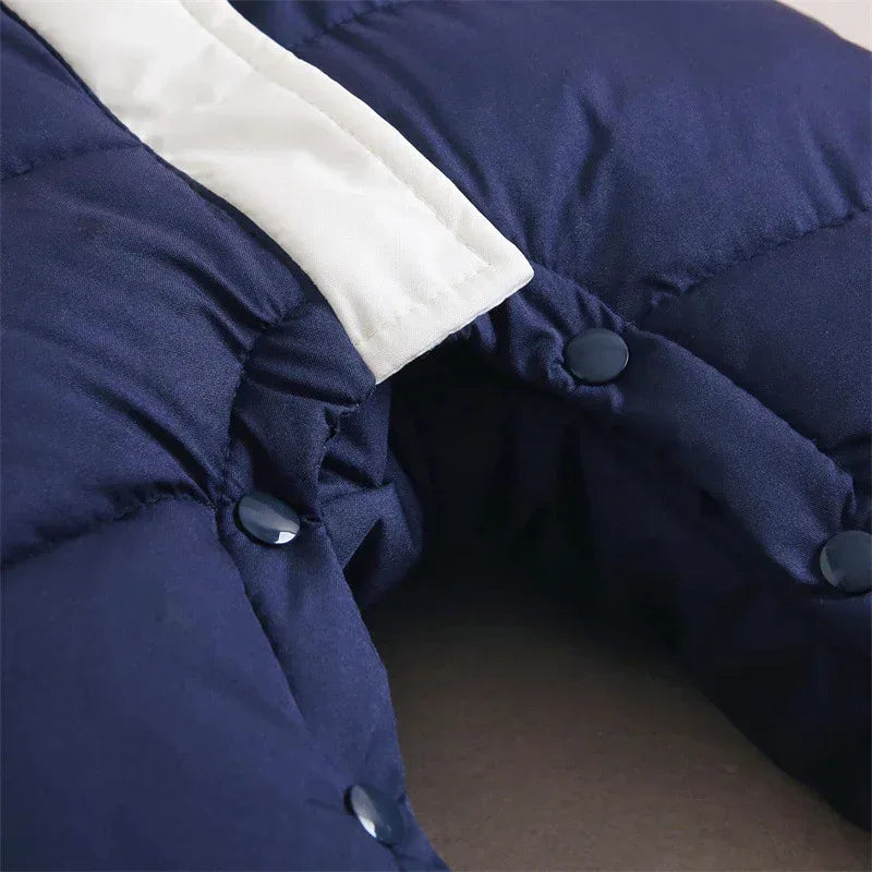 SnuggleShell™ Baby Winter Jumpsuit | Down-Cotton Padded Outdoor Parka - bebeika
