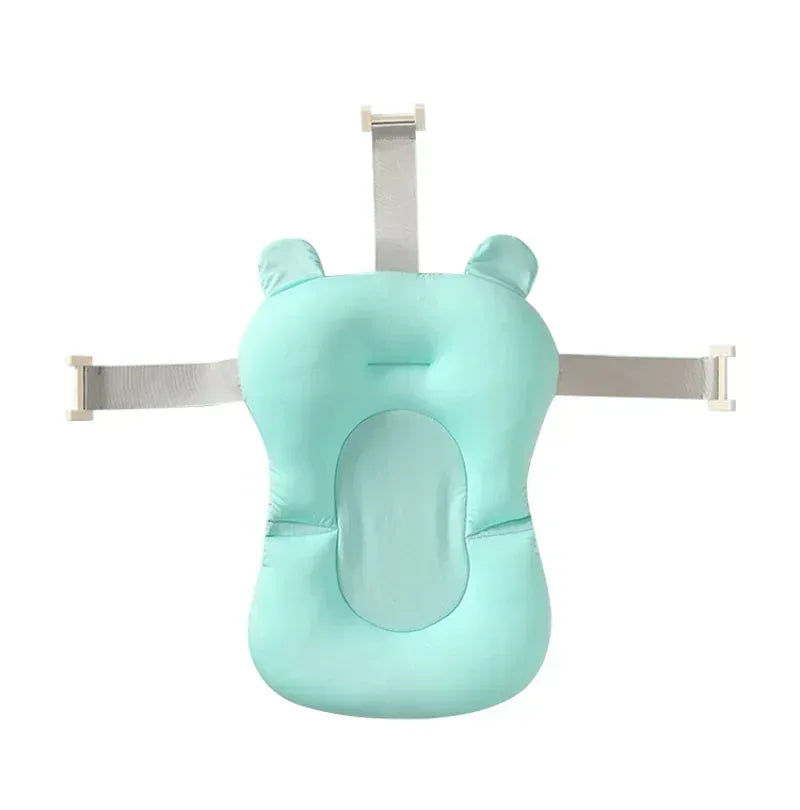 AquaCushion™ Soft Baby Bath Pad | Non-Slip Floating Bathtub Pillow for Newborns - bebeika