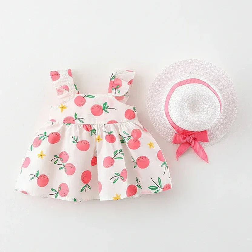 SunKissed™ Cotton Suspender Dress | Airy Summer Toddler Sundress - bebeika