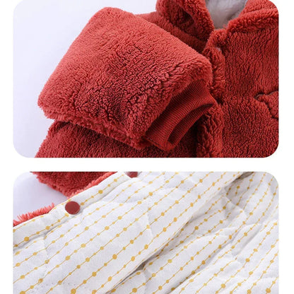 ArcticSnug™ Baby Winter Romper | Thermal Quilted One-Piece Crawling Suit - bebeika
