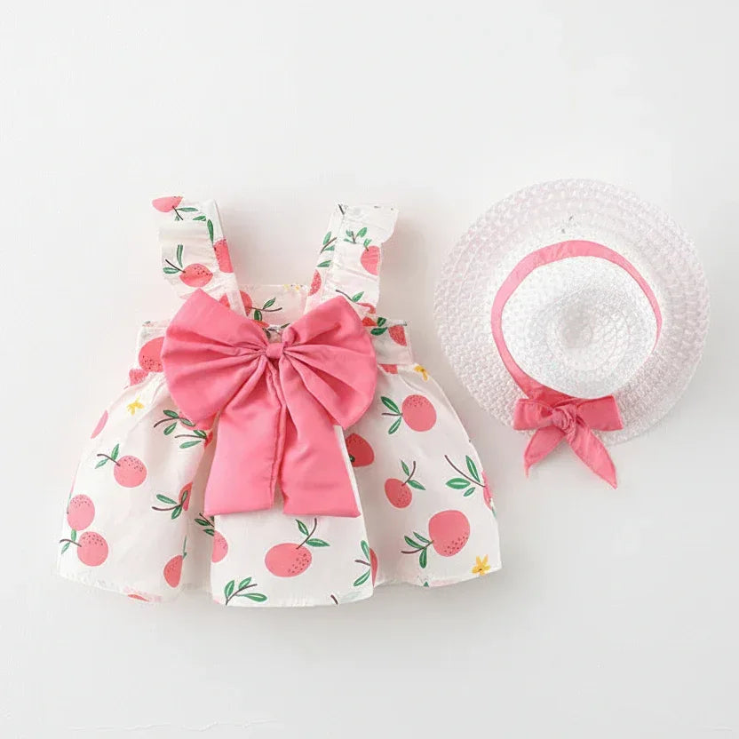 SunKissed™ Cotton Suspender Dress | Airy Summer Toddler Sundress - bebeika