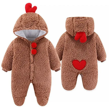 VelvetVault™ Baby Winter Coverall | Thickened Thermal "Holding" Suit - bebeika