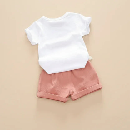 UrbanPlay™ Girls' 2-Piece Set | Relaxed Fit Tee & Comfort Shorts - bebeika