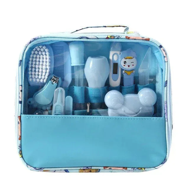 TinyCare™ 13-Pc Baby Health Kit | Deluxe Grooming, Medical & Hygiene Station - bebeika