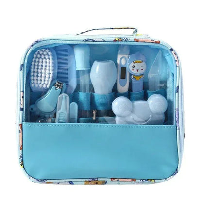 TinyCare™ 13-Pc Baby Health Kit | Deluxe Grooming, Medical & Hygiene Station - bebeika
