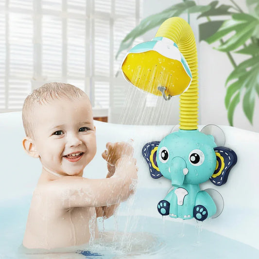 Elephant Trunk Splash™ Bath Toy | Electric Water Spray & 360° Rotatable Shower - bebeika