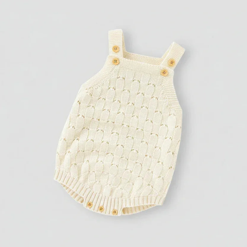 LunaKnit™ Baby Bodysuit | Premium Ribbed Knit Solid One-Piece - bebeika