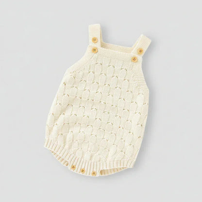 LunaKnit™ Baby Bodysuit | Premium Ribbed Knit Solid One-Piece - bebeika