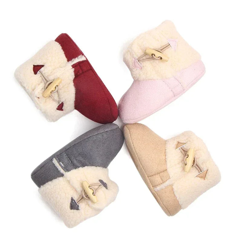 UrbanFrost™ Baby Snow Boots | Plush-Lined Winter Buckle Boots - bebeika