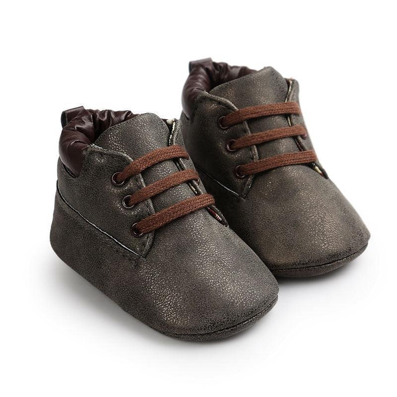 MiniGent™ Soft-Sole PU Leather Loafers | Stylish Infant Crib Shoes - bebeika