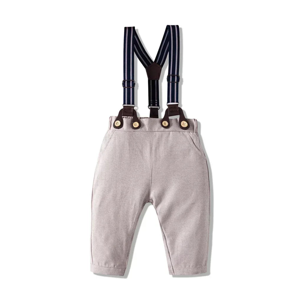 Autumn New Long-Sleeved Romper Suits Infant Clothing Baby Boy Fashion Gentleman Children's Clothing - bebeika