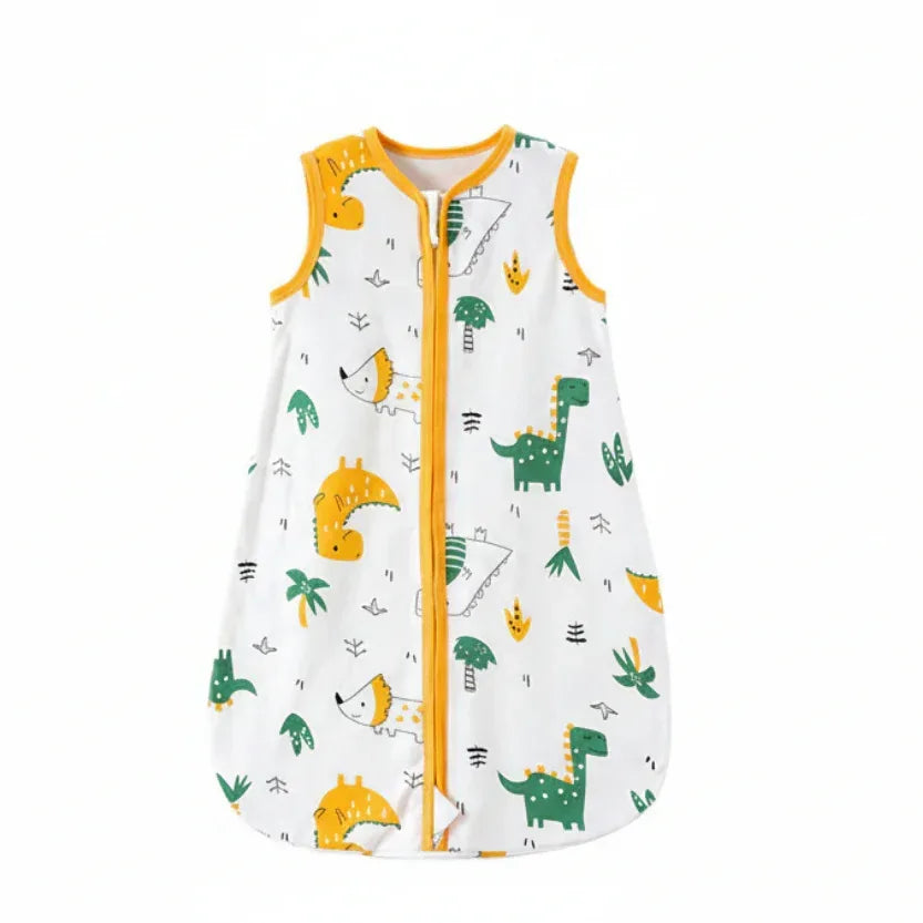 DreamCloud™ Pure Cotton Baby Sleep Sack | Integrated Anti-Kick Vest - bebeika