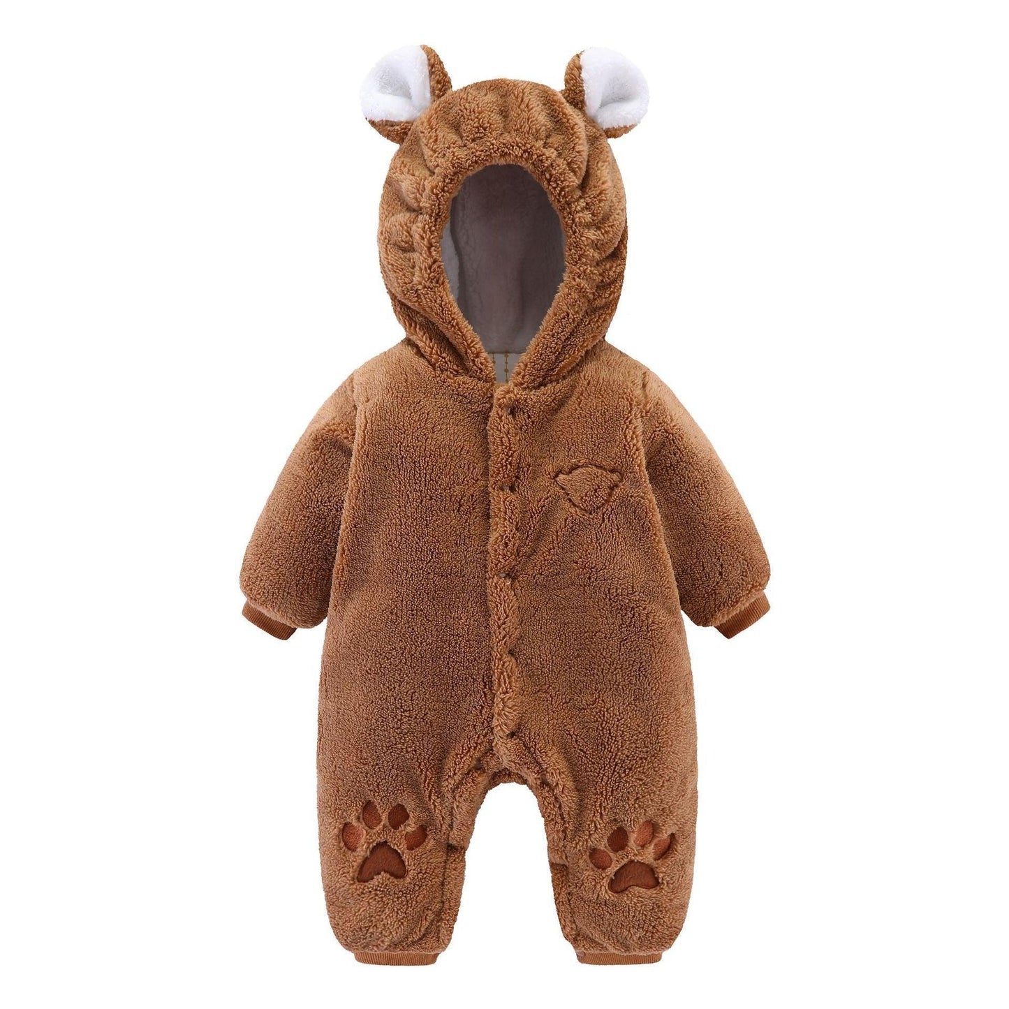 ArcticSnug™ Baby Winter Romper | Thermal Quilted One-Piece Crawling Suit - bebeika