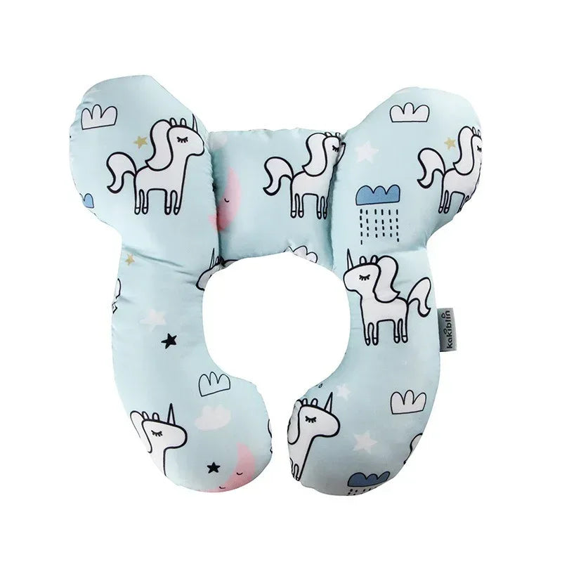 SafeSlumber™ Infant Travel Pillow | Stroller & Car Seat Head Support - bebeika