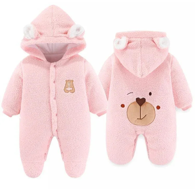 VelvetVault™ Baby Winter Coverall | Thickened Thermal "Holding" Suit - bebeika