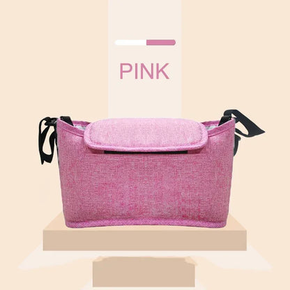 StrollSafe™ Universal Stroller Organizer | Insulated Cup Holder & Storage - bebeika