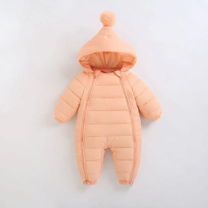 WinterWander™ Baby Heavyweight Romper | Padded Cotton Outdoor Jumpsuit - bebeika