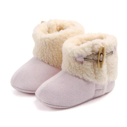 UrbanFrost™ Baby Snow Boots | Plush-Lined Winter Buckle Boots - bebeika
