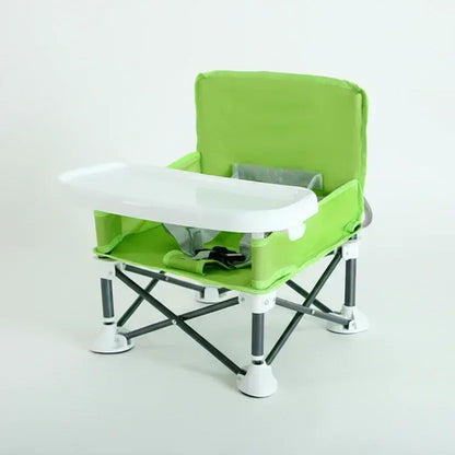 Adventurous Toddler™ Portable Camping Chair | Folding High Chair with Tray & Carry Bag - bebeika