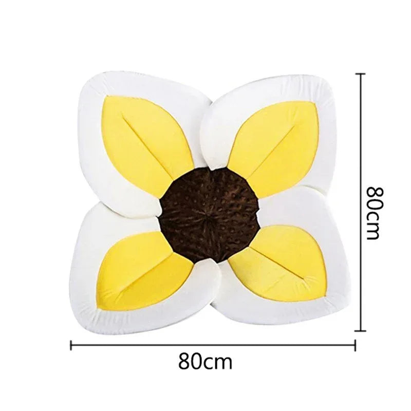BloomingBath™ Sunflower Sink Inserter | Soft Newborn Bath Cushion for Sinks - bebeika