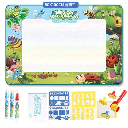 AquaDoodle™ XL Water Drawing Mat | Reusable Magic Painting Board - bebeika