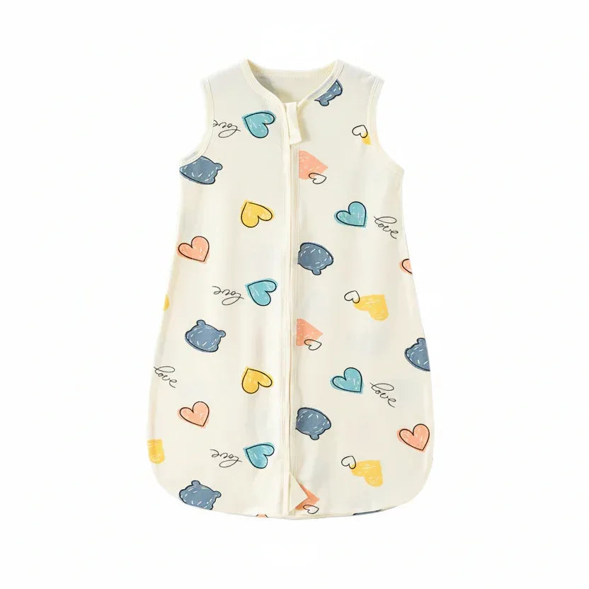 DreamCloud™ Pure Cotton Baby Sleep Sack | Integrated Anti-Kick Vest - bebeika