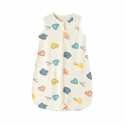 DreamCloud™ Pure Cotton Baby Sleep Sack | Integrated Anti-Kick Vest - bebeika