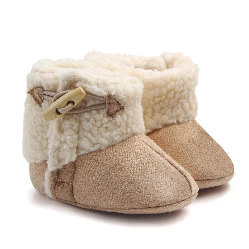 UrbanFrost™ Baby Snow Boots | Plush-Lined Winter Buckle Boots - bebeika