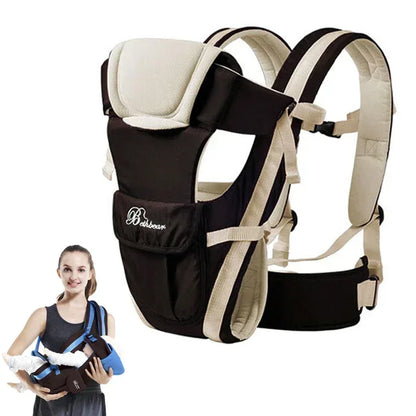 BethBear™ Serenity Baby Carrier | 4-in-1 Soft-Touch Sling & Pouch - bebeika