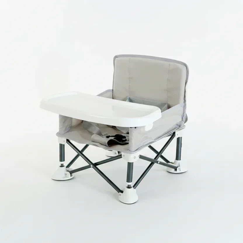 Adventurous Toddler™ Portable Camping Chair | Folding High Chair with Tray & Carry Bag - bebeika