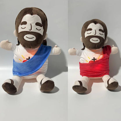 Guardian of Peace™ Breathing Sleep Aid | Rhythmic Motion & Sacred Glow Music Plush - bebeika