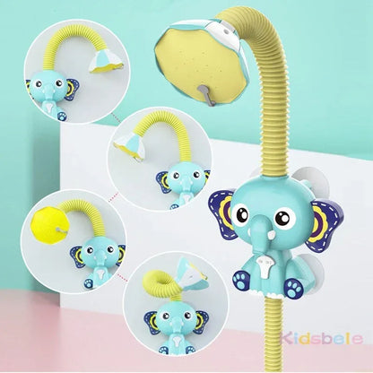 Elephant Trunk Splash™ Bath Toy | Electric Water Spray & 360° Rotatable Shower - bebeika