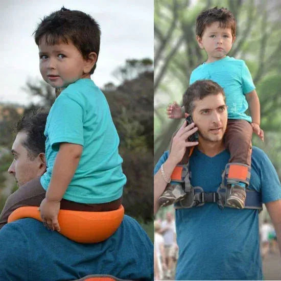 ApexRider™ Shoulder Saddle Harness | Vintage Style Hands-Free Toddler Carrier - bebeika