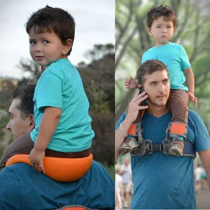 ApexRider™ Shoulder Saddle Harness | Vintage Style Hands-Free Toddler Carrier - bebeika