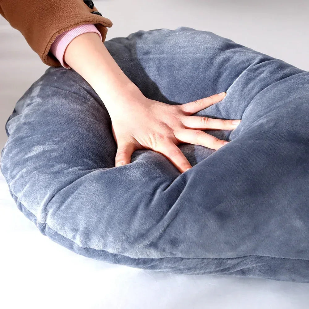 LullabyCurve™ Maternity Pillow | Full-Body Pregnancy & Nursing Support Cushion - bebeika